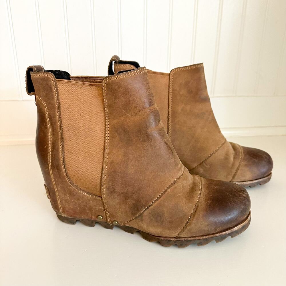 Sorel Joan of Artic Lea Wedge Ankle Chelsea Bootie - Picture 3 of 8